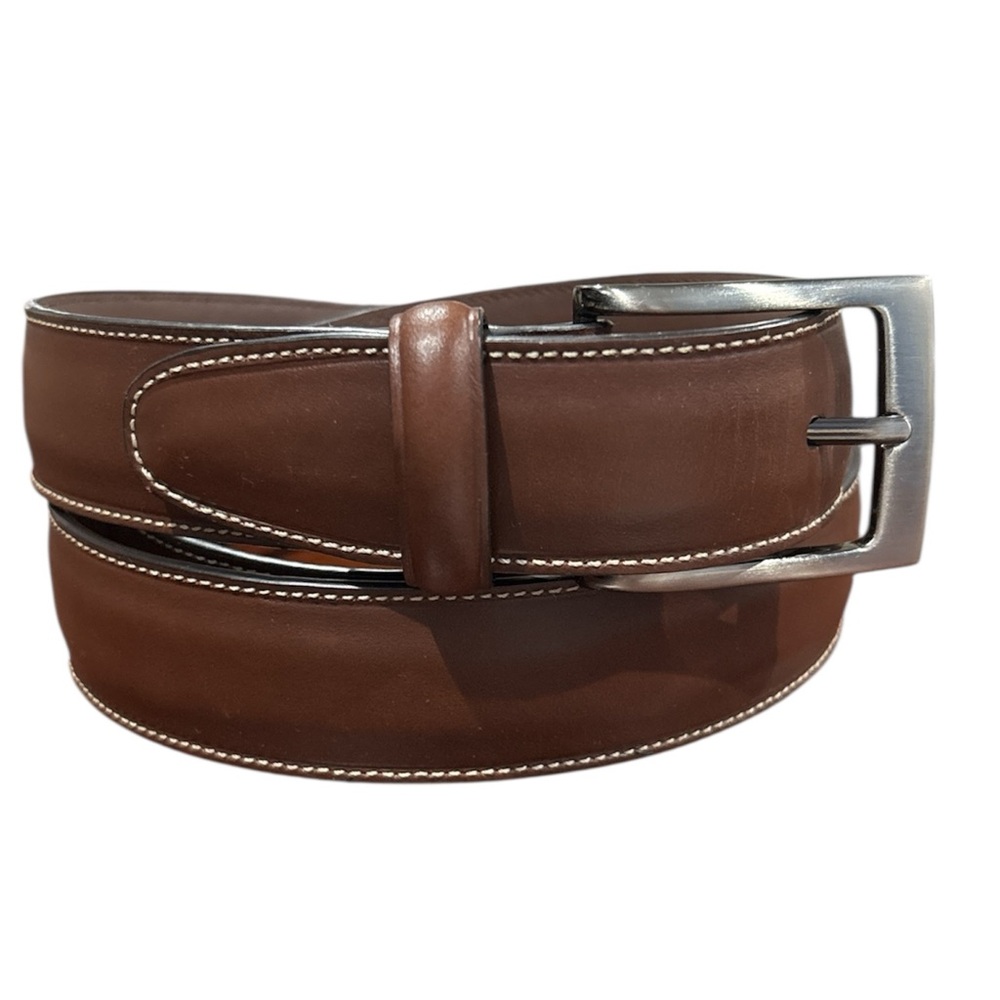 Roundtree & Yorke Men’s  Brown Leather Belt Size 46
